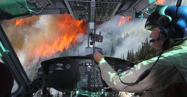 Helicopter Forest Fire Suppression. Helicopter Forest Fighting
